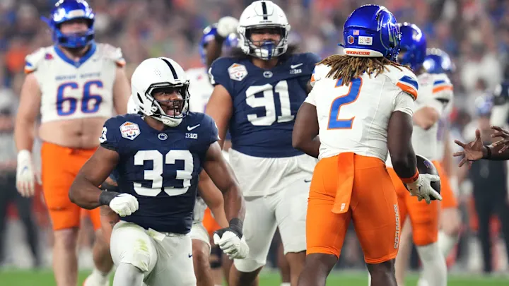 Penn State Nittany Lions Football VS Boise State Broncos Football Match Player Stats